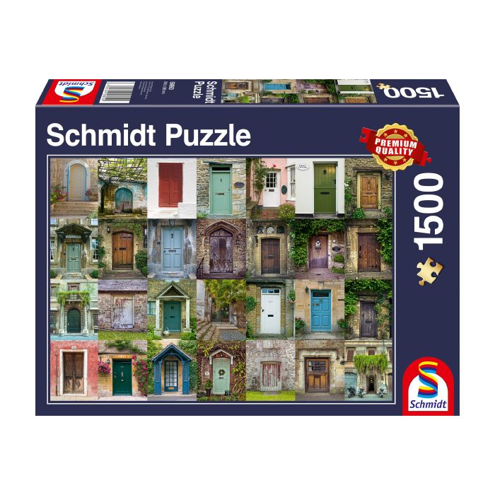 Vorderseite der Verpackung vom Artikel 58950, Türen, 1.500 Teile Puzzle Vorderseite der Verpackung vom Artikel 58950, Türen, 1.500 Teile Puzzle