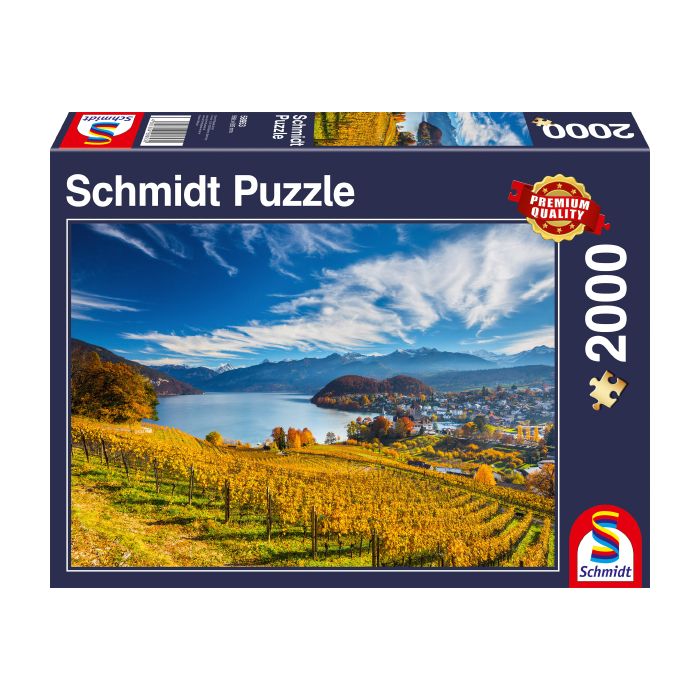 Vorderseite der Verpackung vom Artikel 58953, Weinberge, 2.000 Teile Puzzle Vorderseite der Verpackung vom Artikel 58953, Weinberge, 2.000 Teile Puzzle
