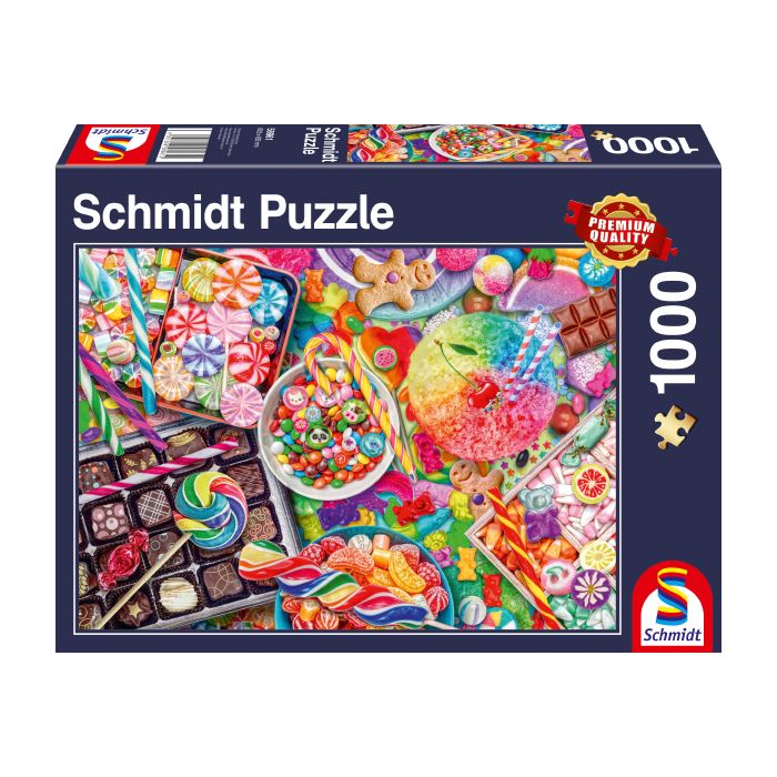 Vorderseite der Verpackung vom Artikel 58961, Candylicious, 1.000 Teile Puzzle Vorderseite der Verpackung vom Artikel 58961, Candylicious, 1.000 Teile Puzzle