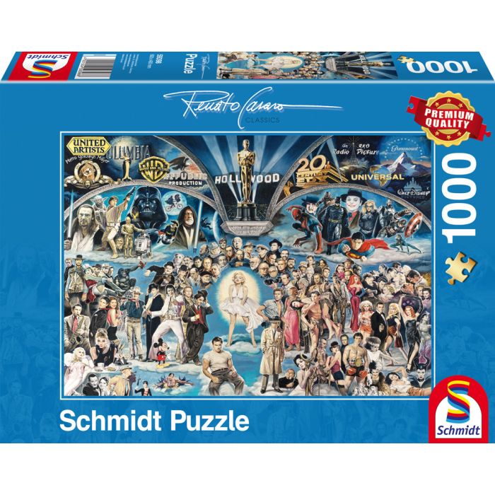 Vorderseite der Verpackung vom Artikel 59398, Renato Casaro: Hollywood, 1.000 Teile Puzzle Vorderseite der Verpackung vom Artikel 59398, Renato Casaro: Hollywood, 1.000 Teile Puzzle