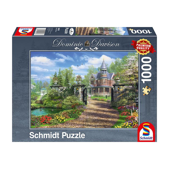 Vorderseite der Verpackung vom Artikel 59618, Dominic Davison: Idyllisches Landgut, 1.000 Teile Puzzle Vorderseite der Verpackung vom Artikel 59618, Dominic Davison: Idyllisches Landgut, 1.000 Teile Puzzle