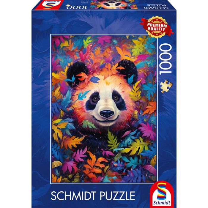 Vorderseite der Verpackung vom Artikel 59781, Pandabär im Regenbogenwald, 1.000 Teile Puzzle Vorderseite der Verpackung vom Artikel 59781, Pandabär im Regenbogenwald, 1.000 Teile Puzzle