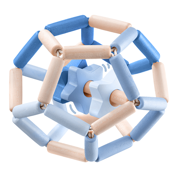 Spielmaterial vom Artikel 64022, bellybutton: Sternentanz blau, Greiflingsball, 11,5 cm Spielmaterial vom Artikel 64022, bellybutton: Sternentanz blau, Greiflingsball, 11,5 cm