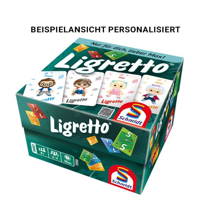 Vorderseite der Verpackung vom Artikel 78900, Ligretto® Personalisierte Edition, Kartenspiel