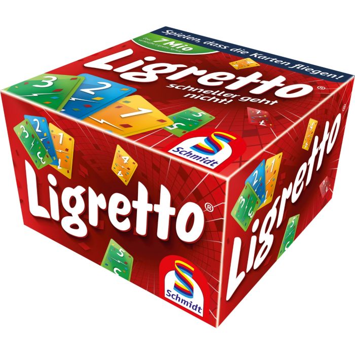 Vorderseite der Verpackung vom Artikel 01301, Ligretto®: rot, Kartenspiel Vorderseite der Verpackung vom Artikel 01301, Ligretto®: rot, Kartenspiel