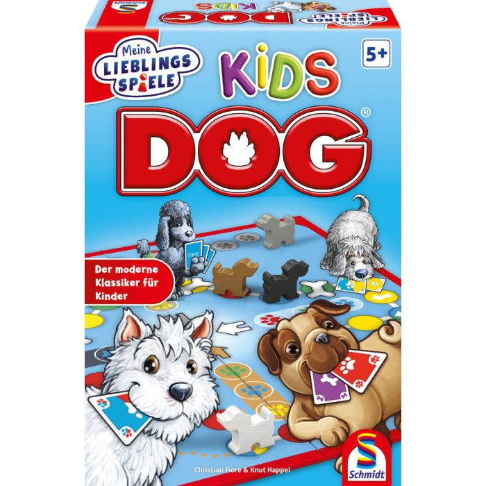 Verpackungsvorderseite aus einem anderen Blickwinkel vom Artikel 40554, Meine Lieblingsspiele: DOG® Kids, Kinderspiel Verpackungsvorderseite aus einem anderen Blickwinkel vom Artikel 40554, Meine Lieblingsspiele: DOG® Kids, Kinderspiel