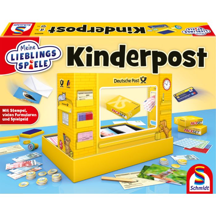 Verpackungsvorderseite aus einem anderen Blickwinkel vom Artikel 40555, Meine Lieblingsspiele: Kinderpost, Kinderspiel
