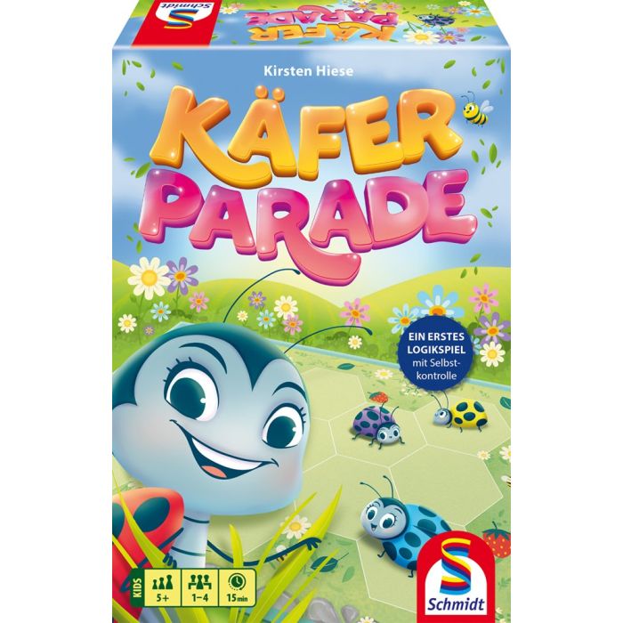 Vorderseite der Verpackung vom Artikel 40660, Käferparade, Kinderspiel Vorderseite der Verpackung vom Artikel 40660, Käferparade, Kinderspiel