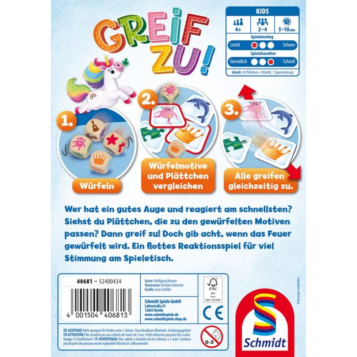 Greif zu!, Kinderspiel: jetzt bestellen! | Schmidt® Spiele Shop