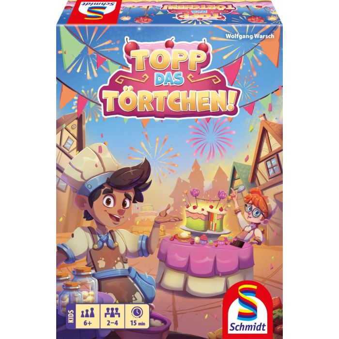 Vorderseite der Verpackung vom Artikel 40683, Topp das Törtchen!, Kinderspiel