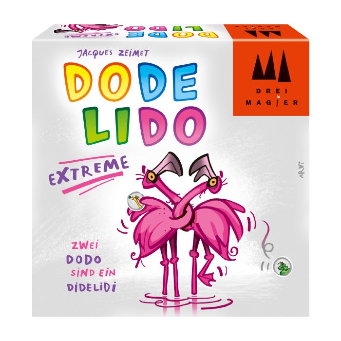 Vorderseite der Verpackung vom Artikel 40889, Drei Magier®: Dodelido Extreme, Kartenspiel