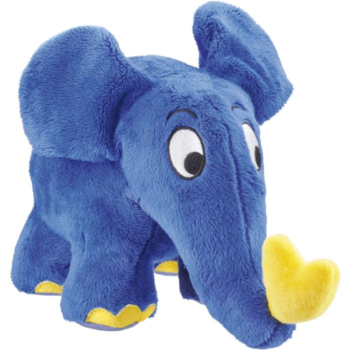 Vorderseite des Plüschartikel 42286, Die Maus: Elefant, 50. Geburtstag, 17 cm, Plüsch