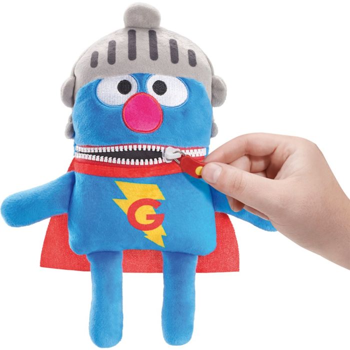 Weitere Seitenansicht des Plüschartikel 42557, Sesamstrasse®: Sorgenfresser, Super-Grobi, 34 cm, Plüsch