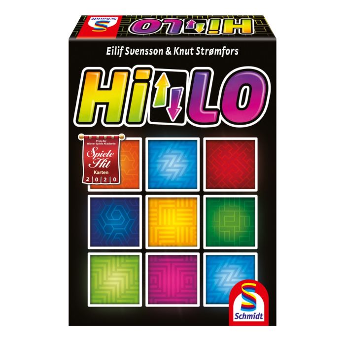 Vorderseite der Verpackung vom Artikel 49362, HiLo®, Familienspiel Vorderseite der Verpackung vom Artikel 49362, HiLo®, Familienspiel