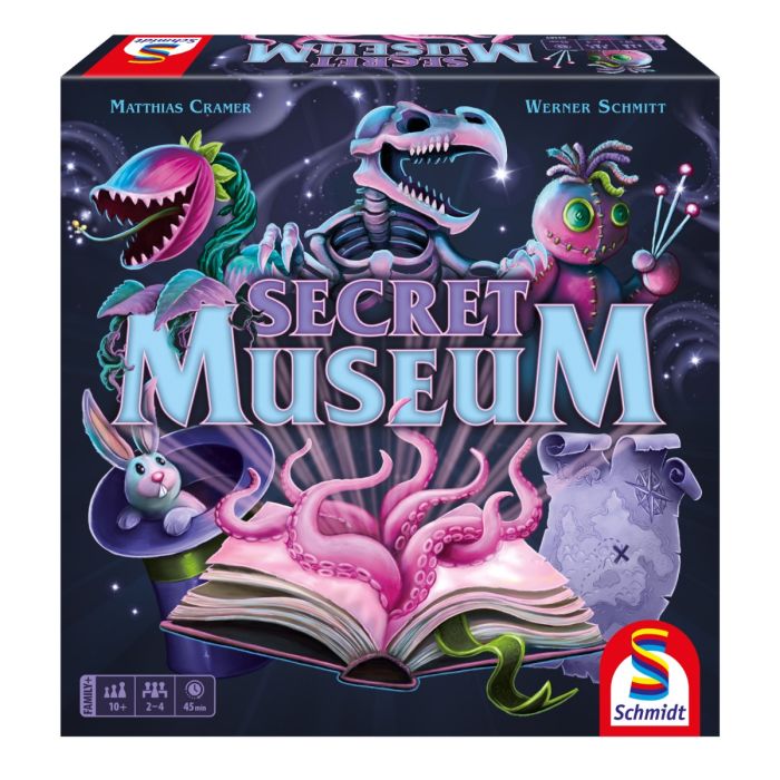 Verpackungsvorderseite aus einem anderen Blickwinkel vom Artikel 49489, Secret Museum, Familienspiel Verpackungsvorderseite aus einem anderen Blickwinkel vom Artikel 49489, Secret Museum, Familienspiel