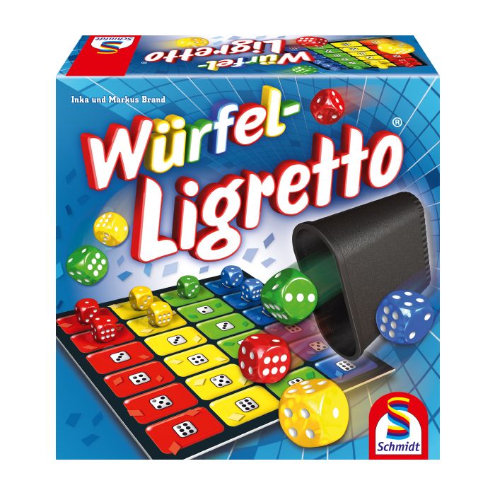 Verpackungsvorderseite aus einem anderen Blickwinkel vom Artikel 49611, Würfel-Ligretto®: Würfelspiel Verpackungsvorderseite aus einem anderen Blickwinkel vom Artikel 49611, Würfel-Ligretto®: Würfelspiel