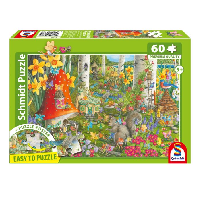 Verpackungsvorderseite aus einem anderen Blickwinkel vom Artikel 55777, Kleine Feenwelt, 60 Teile Kinderpuzzle Verpackungsvorderseite aus einem anderen Blickwinkel vom Artikel 55777, Kleine Feenwelt, 60 Teile Kinderpuzzle