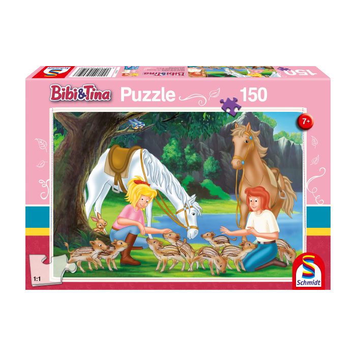 Verpackungsvorderseite aus einem anderen Blickwinkel vom Artikel 56050, Bibi & Tina: Am Steinbruch, 150 Teile Kinderpuzzle Verpackungsvorderseite aus einem anderen Blickwinkel vom Artikel 56050, Bibi & Tina: Am Steinbruch, 150 Teile Kinderpuzzle