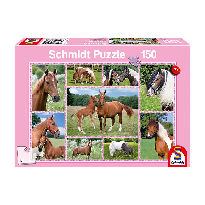 Vorderseite der Verpackung vom Artikel 56269, Pferdeträume, 150 Teile Kinderpuzzle