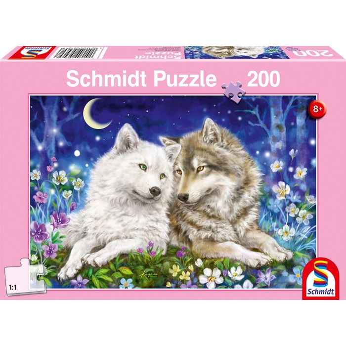Vorderseite der Verpackung vom Artikel 56469, Kuschelige Wolfsfreunde, 200 Teile Kinderpuzzle Vorderseite der Verpackung vom Artikel 56469, Kuschelige Wolfsfreunde, 200 Teile Kinderpuzzle