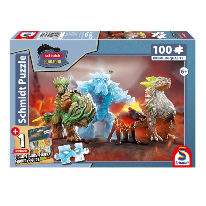 Verpackungsvorderseite aus einem anderen Blickwinkel vom Artikel 56585, Schleich: Eldrador: Kreaturen aus Eldrador, 100 Teile Kinderpuzzle mit Add-on (inkl. 1 Eldrador Creatures Figur) Verpackungsvorderseite aus einem anderen Blickwinkel vom Artikel 56585, Schleich: Eldrador: Kreaturen aus Eldrador, 100 Teile Kinderpuzzle mit Add-on (inkl. 1 Eldrador Creatures Figur)