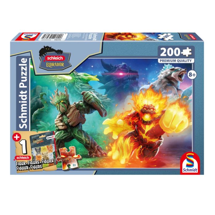 Verpackungsvorderseite aus einem anderen Blickwinkel vom Artikel 56586, Schleich: Eldrador - Kampf der Welten, 200 Teile Kinderpuzzle mit Add-on (inkl. 1 Eldrador Creatures Figur) Verpackungsvorderseite aus einem anderen Blickwinkel vom Artikel 56586, Schleich: Eldrador - Kampf der Welten, 200 Teile Kinderpuzzle mit Add-on (inkl. 1 Eldrador Creatures Figur)