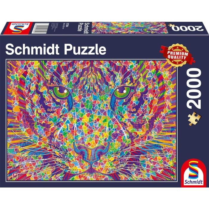 Vorderseite der Verpackung vom Artikel 57394, Wild at heart – Tiger, 2.000 Teile Puzzle Vorderseite der Verpackung vom Artikel 57394, Wild at heart – Tiger, 2.000 Teile Puzzle