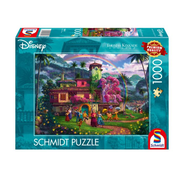 Verpackungsvorderseite aus einem anderen Blickwinkel vom Artikel 58051, Thomas Kinkade Studios: Disney Dreams Collection - Encanto, 1.000 Teile Puzzle Verpackungsvorderseite aus einem anderen Blickwinkel vom Artikel 58051, Thomas Kinkade Studios: Disney Dreams Collection - Encanto, 1.000 Teile Puzzle