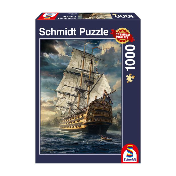 Verpackungsvorderseite aus einem anderen Blickwinkel vom Artikel 58153, Segel gesetzt, 1.000 Teile Puzzle Verpackungsvorderseite aus einem anderen Blickwinkel vom Artikel 58153, Segel gesetzt, 1.000 Teile Puzzle