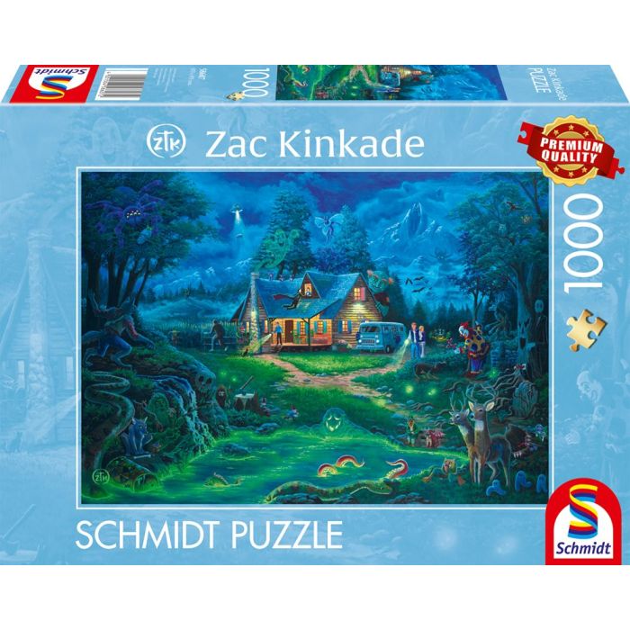Vorderseite der Verpackung vom Artikel 58607, Zac Kinkade: Das Spukhaus, 1.000 Teile Puzzle Vorderseite der Verpackung vom Artikel 58607, Zac Kinkade: Das Spukhaus, 1.000 Teile Puzzle