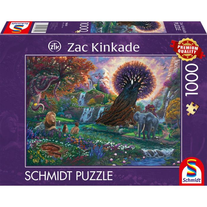 Vorderseite der Verpackung vom Artikel 58610, Zac Kinkade: Der Garten Eden, 1.000 Teile Puzzle Vorderseite der Verpackung vom Artikel 58610, Zac Kinkade: Der Garten Eden, 1.000 Teile Puzzle