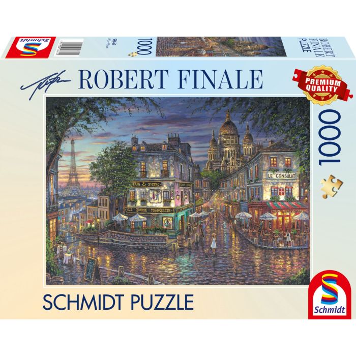 Vorderseite der Verpackung vom Artikel 58645, Robert Finale: Mont Martre, 1.000 Teile Puzzle