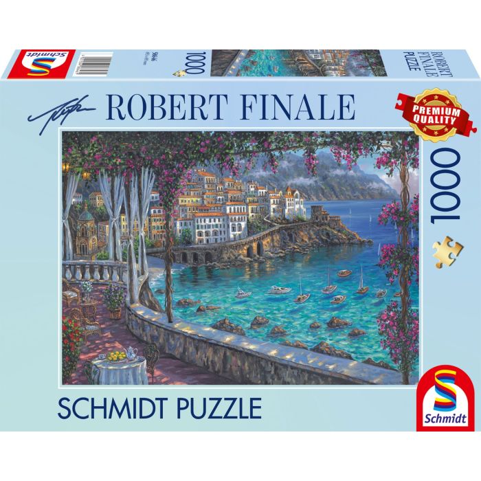 Vorderseite der Verpackung vom Artikel 58646, Robert Finale: Amalfi Küste, 1.000 Teile Puzzle Vorderseite der Verpackung vom Artikel 58646, Robert Finale: Amalfi Küste, 1.000 Teile Puzzle