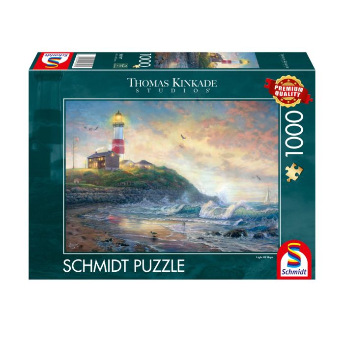 Verpackungsvorderseite aus einem anderen Blickwinkel vom Artikel 58797, Thomas Kinkade Studios: Leuchtturm der Hoffnung, 1.000 Teile Puzzle Verpackungsvorderseite aus einem anderen Blickwinkel vom Artikel 58797, Thomas Kinkade Studios: Leuchtturm der Hoffnung, 1.000 Teile Puzzle