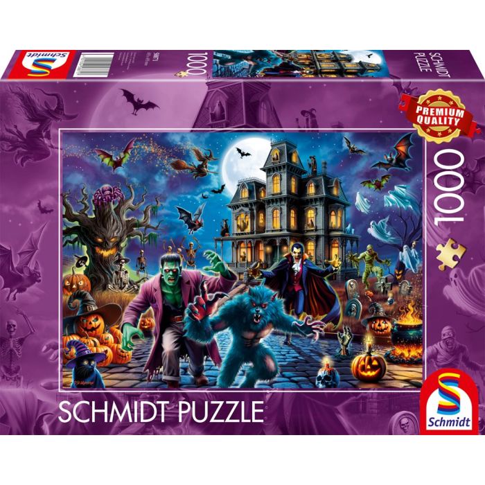 Vorderseite der Verpackung vom Artikel 58871, Halloween-Nacht, 1.000 Teile Puzzle