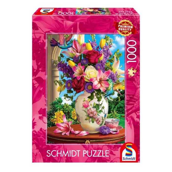 Verpackungsvorderseite aus einem anderen Blickwinkel vom Artikel 58888, Blumenbouquét, 1.000 Teile Puzzle Verpackungsvorderseite aus einem anderen Blickwinkel vom Artikel 58888, Blumenbouquét, 1.000 Teile Puzzle