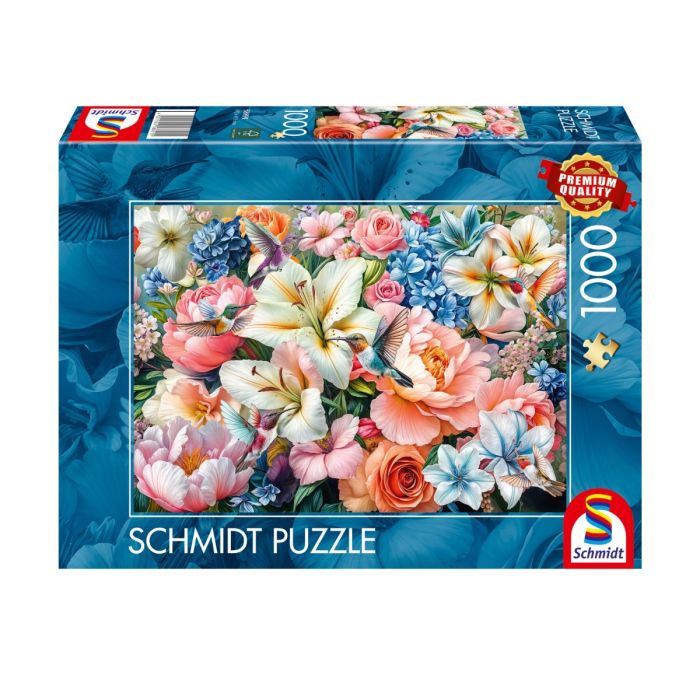 Verpackungsvorderseite aus einem anderen Blickwinkel vom Artikel 58891, Blumen in Pastell, 1.000 Teile Puzzle Verpackungsvorderseite aus einem anderen Blickwinkel vom Artikel 58891, Blumen in Pastell, 1.000 Teile Puzzle