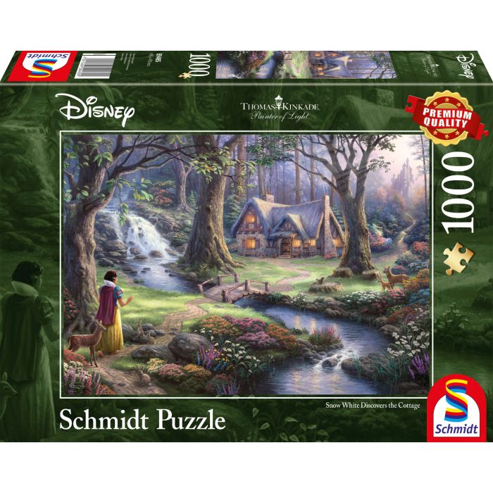 Vorderseite der Verpackung vom Artikel 59485, Thomas Kinkade Studios: Painter of Light - Disney Schneewittchen, 1.000 Teile Puzzle Vorderseite der Verpackung vom Artikel 59485, Thomas Kinkade Studios: Painter of Light - Disney Schneewittchen, 1.000 Teile Puzzle