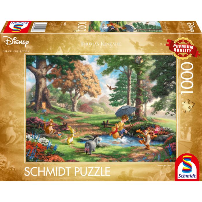 Vorderseite der Verpackung vom Artikel 59689, Thomas Kinkade Studios: Disney Dreams Collection - Winnie The Pooh, 1.000 Teile Puzzle