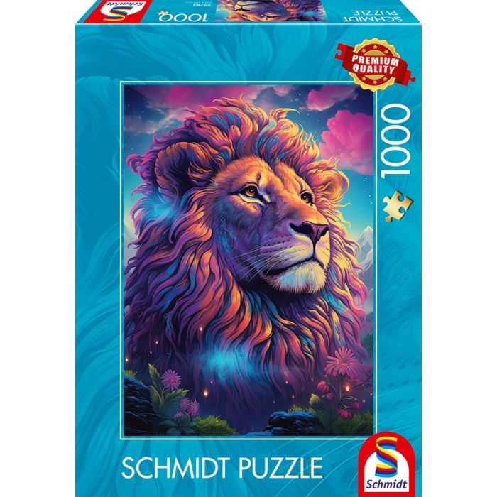 Vorderseite der Verpackung vom Artikel 59783, Löwe im Farbenwind, 1.000 Teile Puzzle Vorderseite der Verpackung vom Artikel 59783, Löwe im Farbenwind, 1.000 Teile Puzzle
