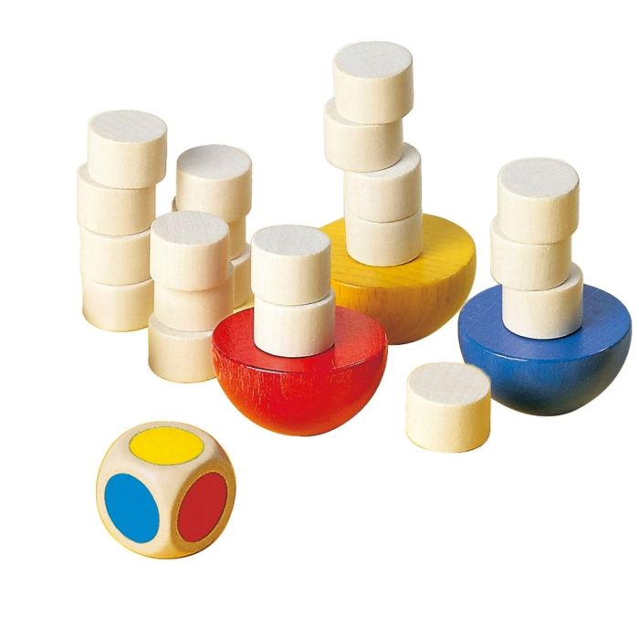 Spielmaterial vom Artikel 63001, Balance, Würfel- und Stapelspiel zum Ausbalancieren aus Holz, 33 Teile Spielmaterial vom Artikel 63001, Balance, Würfel- und Stapelspiel zum Ausbalancieren aus Holz, 33 Teile