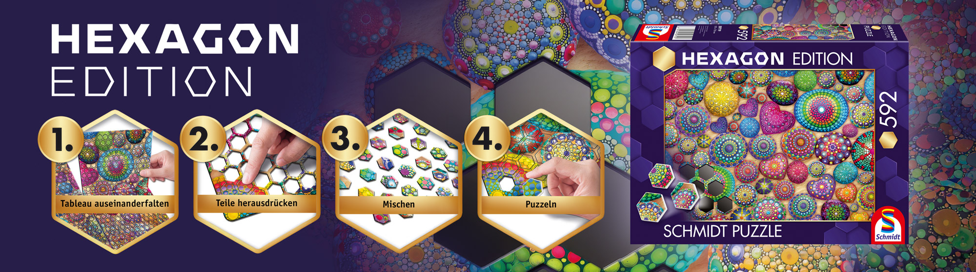 Hexagon Edition – die Puzzle-Challenge im Sechseck Hexagon Edition – die Puzzle-Challenge im Sechseck