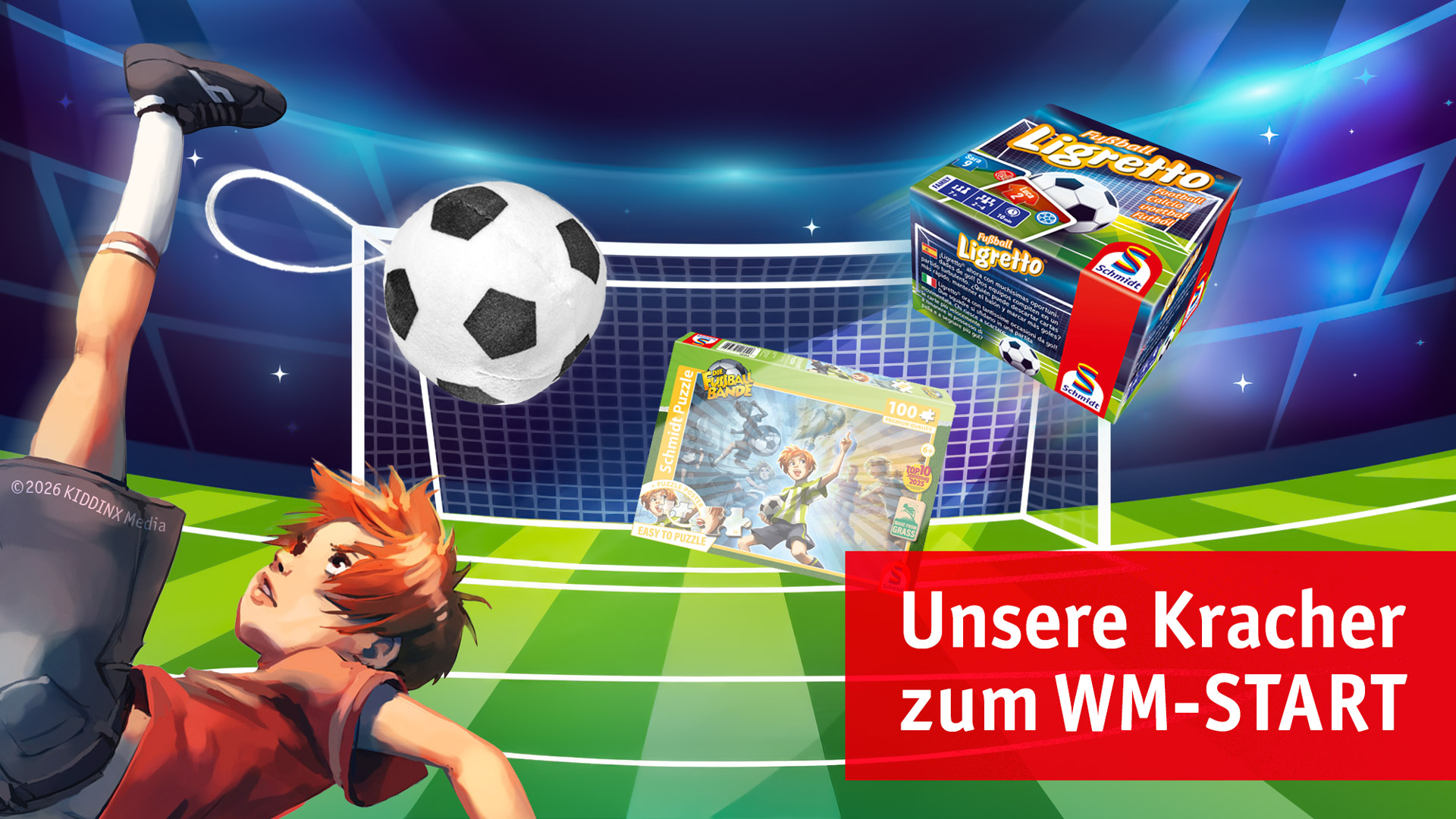 Werbebanner zum Thema Fussball